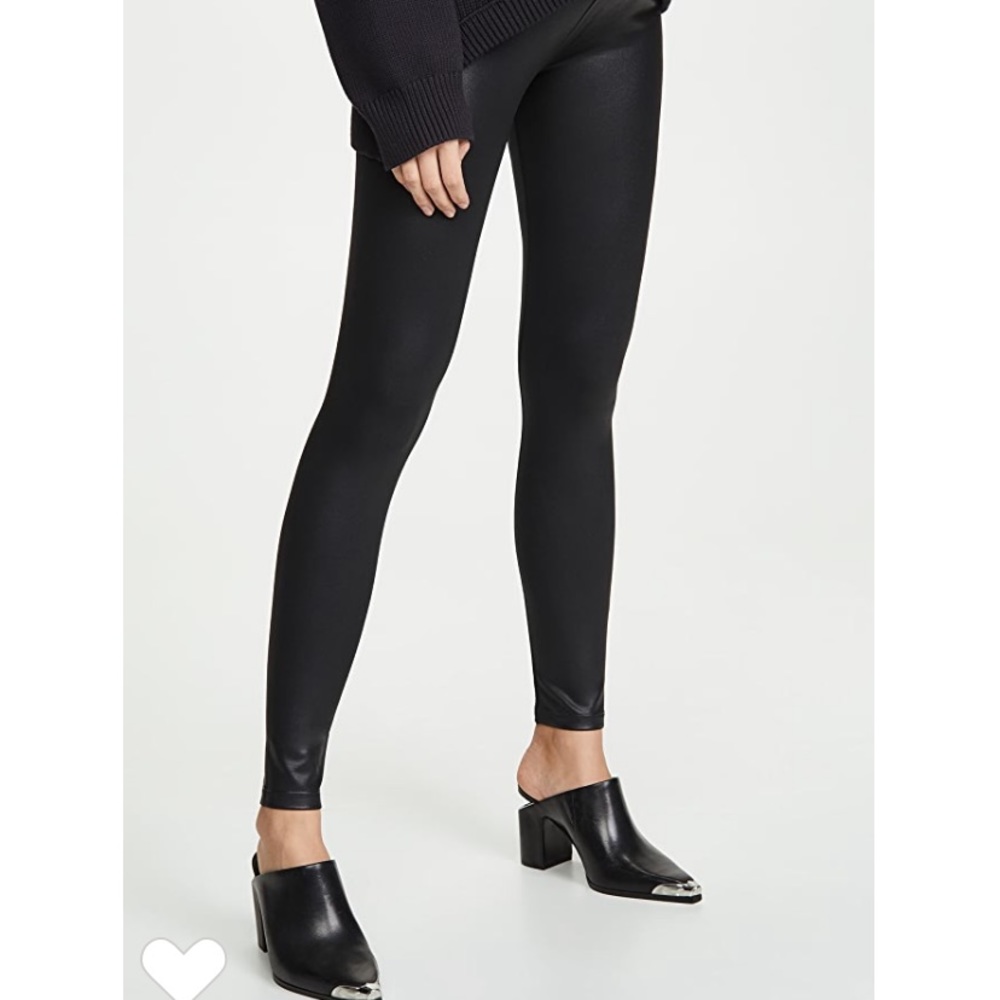 NWOT David Lerner Coated Maternity Leggings S